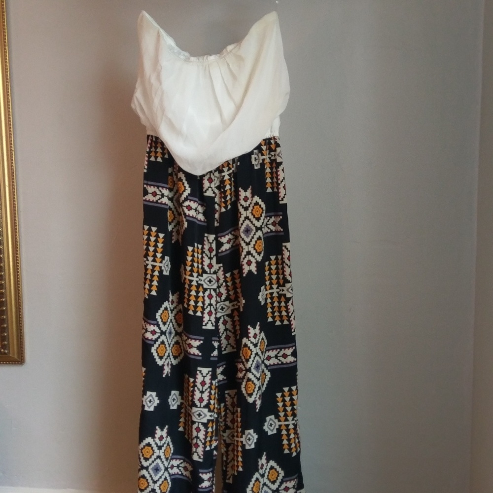 Retro strapless Jumpsuit